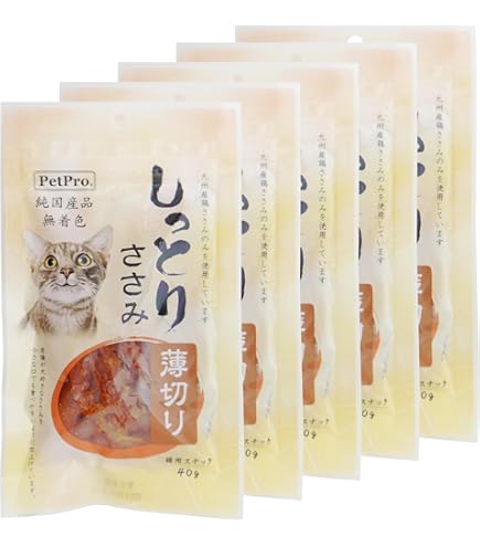 Amazon.co.jp: ペットプロ 純国産しっとりささみ薄切り 40g : ホビー